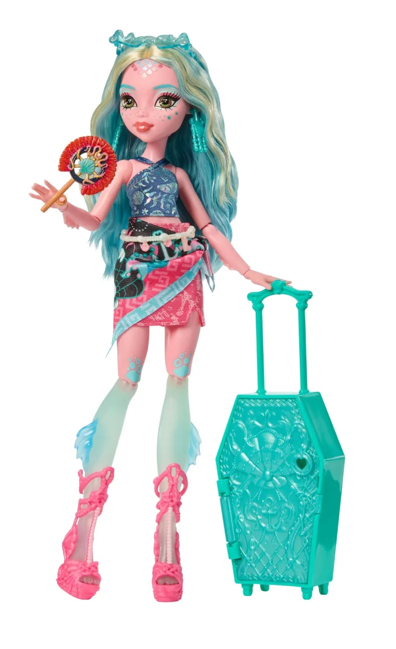 Кукла модельная Mattel Monster High Лагуна Блю с чемоданом высота 27,5 см JDR51 - фото 4