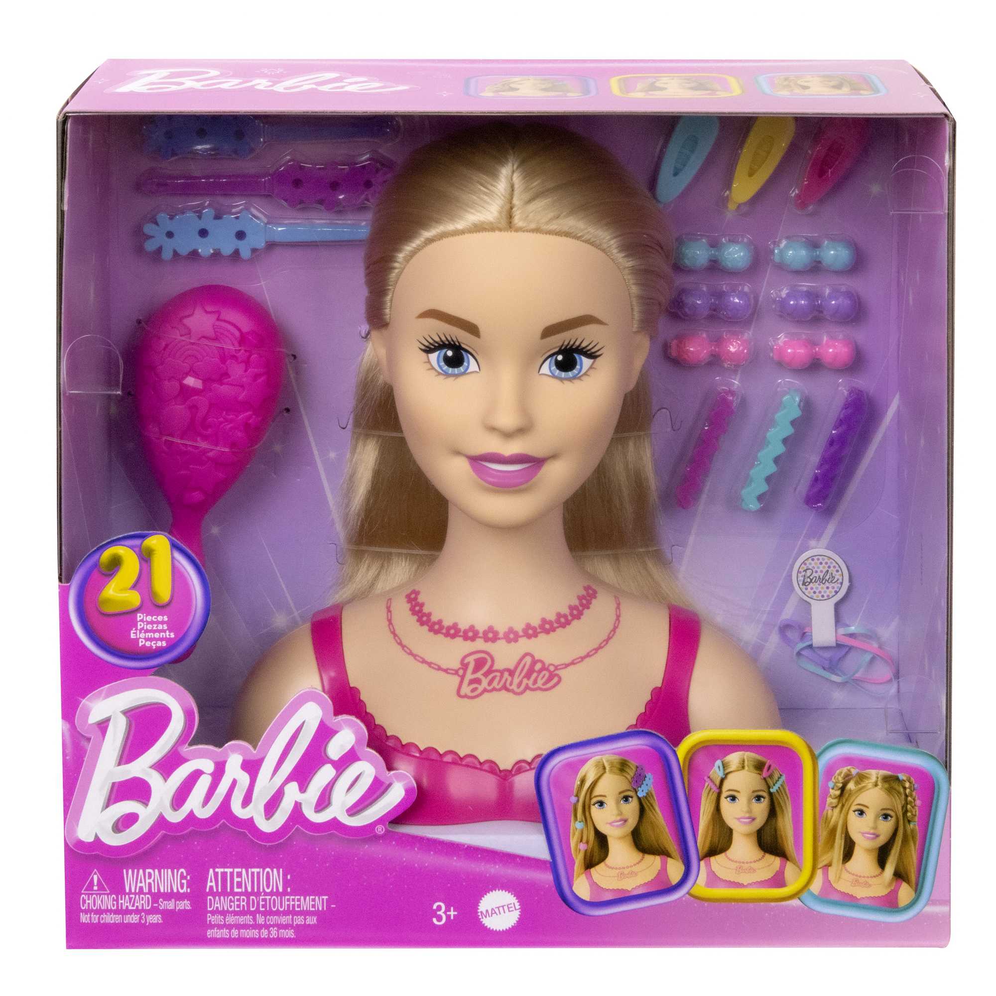 Игрушка Barbie торс для причесок Блондинка - фото 3