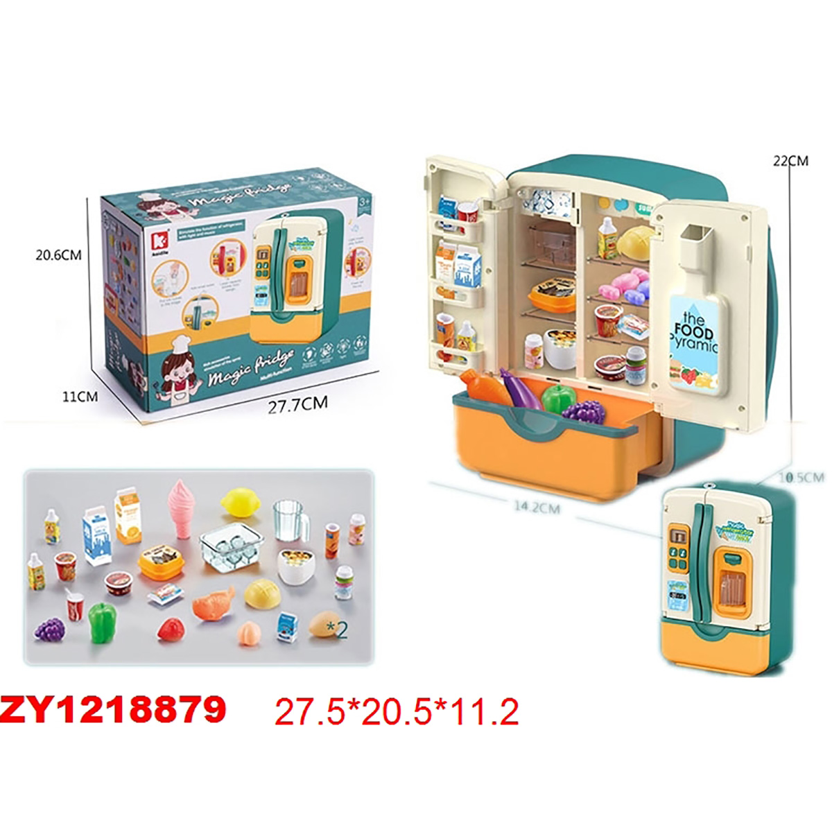 Игрушка Veld Co холодильник 30 предм. - фото 11