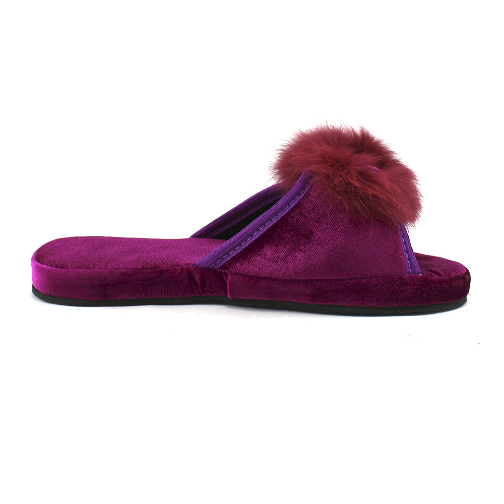 Тапочки Europen 1010/1пушок-СВ EUROPEN Тапочки домашние,фиолетовый - фото 2