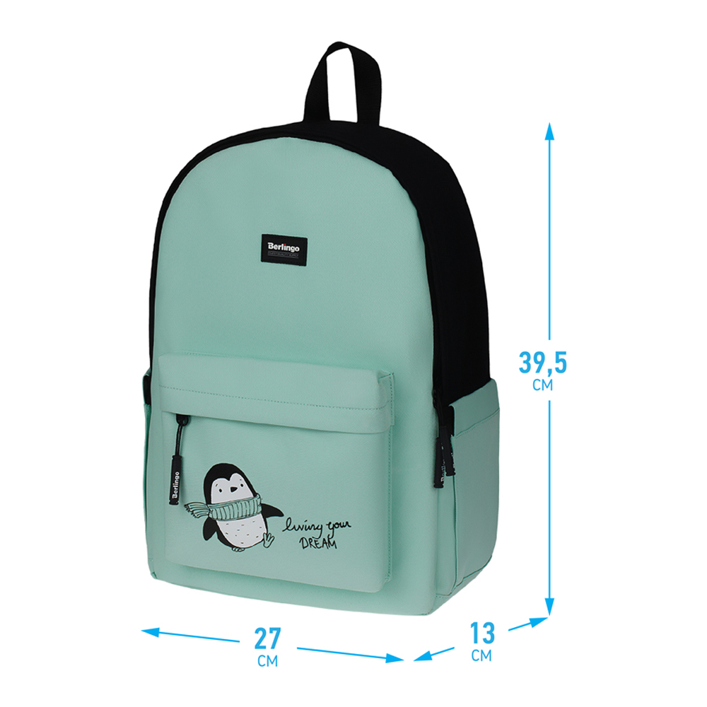 Рюкзак BERLINGO Casual Penguin mint - фото 2