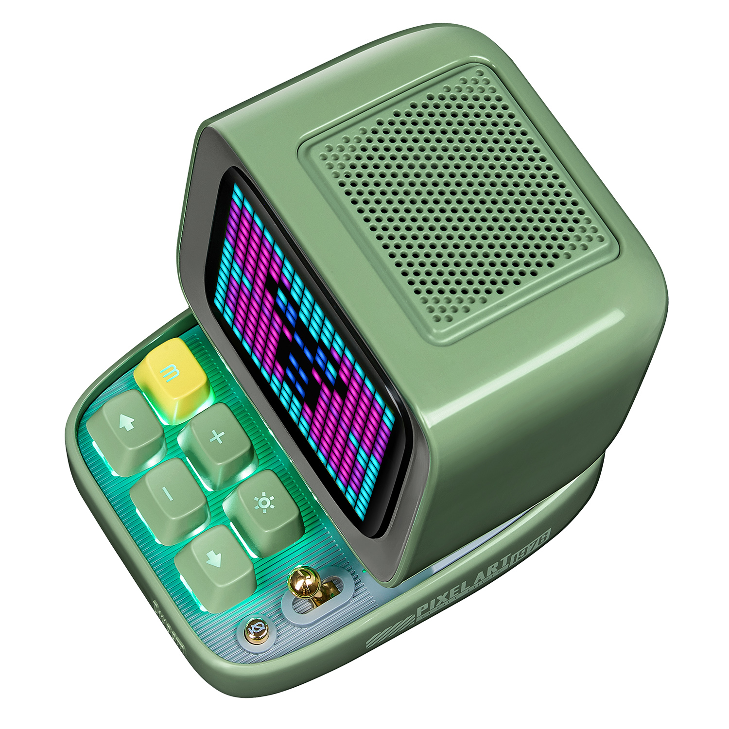 Беспроводная колонка DIVOOM портативная Ditoo Mic зеленая с микрофоном и пиксельным LED-дисплеем - фото 13
