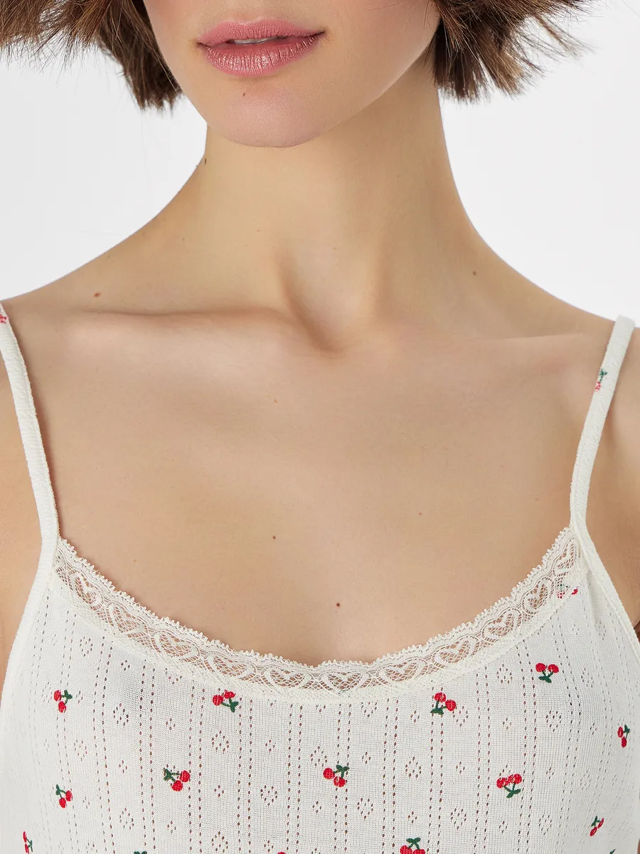 Майка и трусы Mark Formelle (Марк Формэль) 442207/вишенки на молочном - фото 3