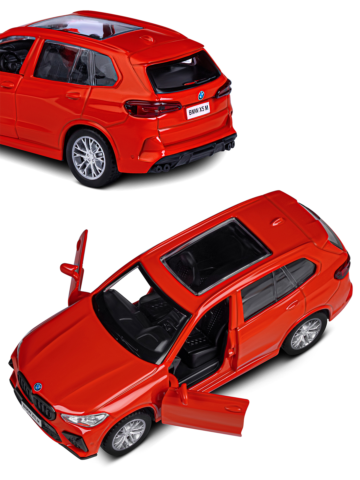 Внедорожник АВТОпанорама BMW X5M 1:43 JB1251561 - фото 12