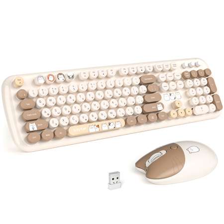 Беспроводной комплект клавиатура + мышь MOFii MOFii SMK-648M3AG Beige