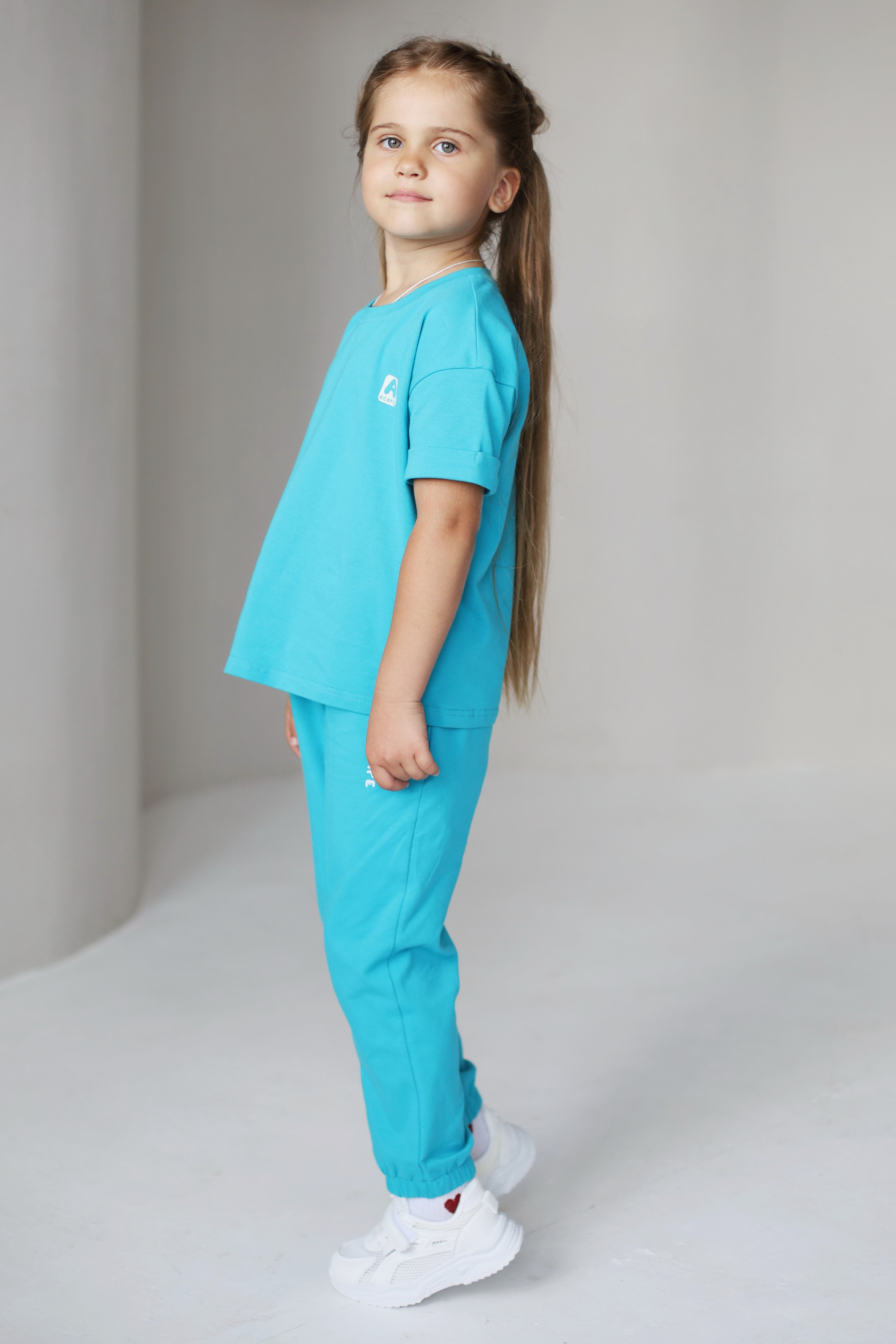 Костюм Агапэ 8017_бирюзовый - фото 1