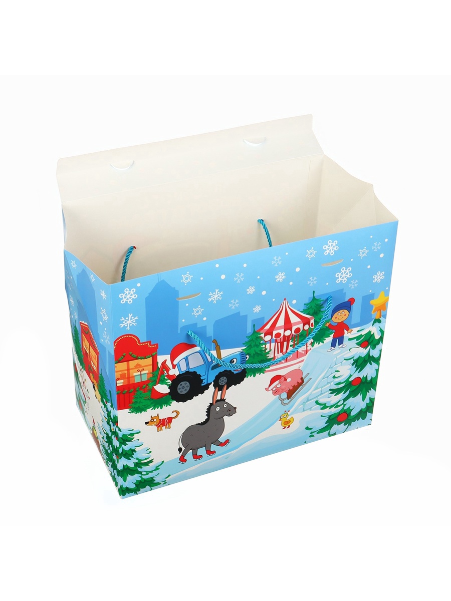 Пакет-коробка Дарите Счастье "Веселого Нового года!", 37 х 33 х 20 см - фото 6
