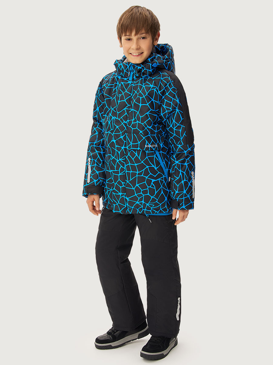 Костюм NIKASTYLE 7з3125 электрик/черный - фото 3