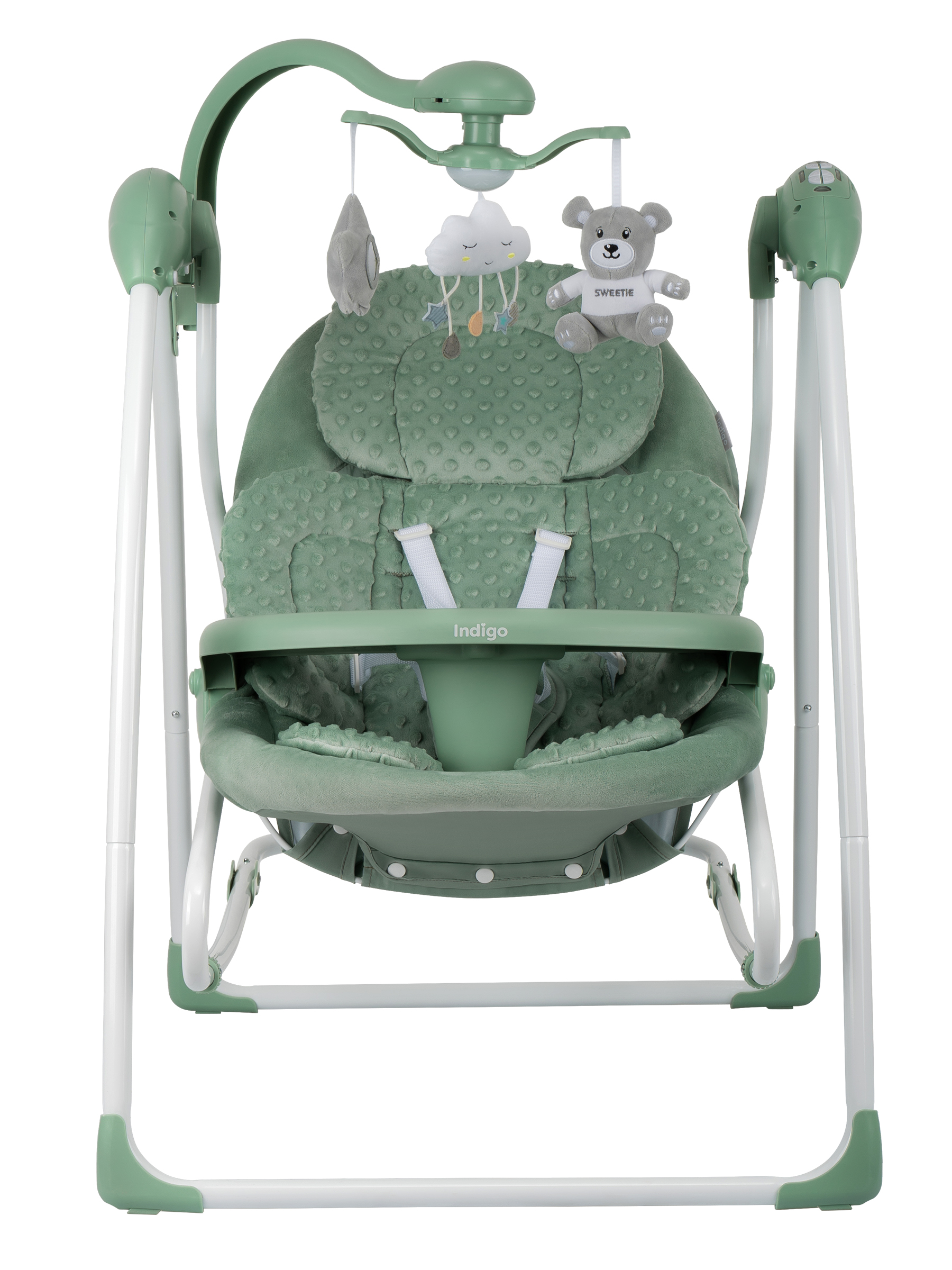 Качели Indigo Fresh зеленый-серый - фото 10