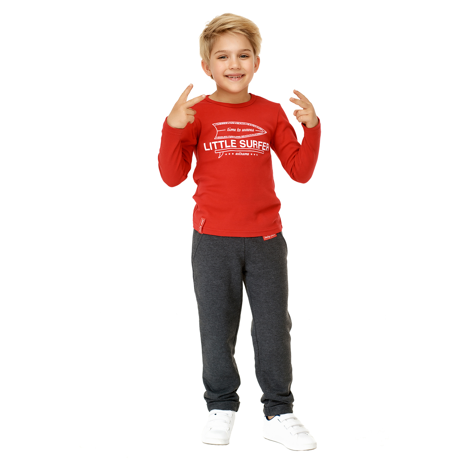 Брюки Lucky Child 88-11пф/2-12/серый - фото 6