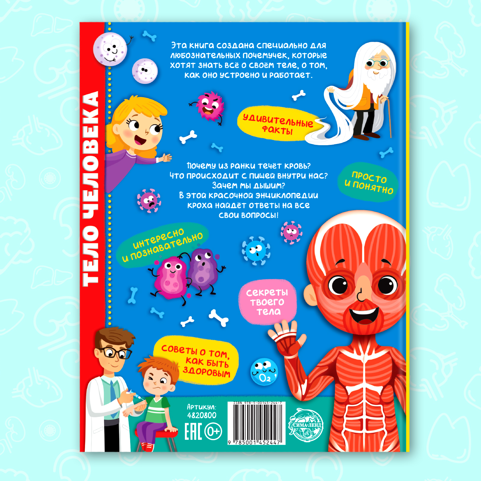 Энциклопедия Буква-ленд в твёрдом переплёте Тело человека 48 стр - фото 7