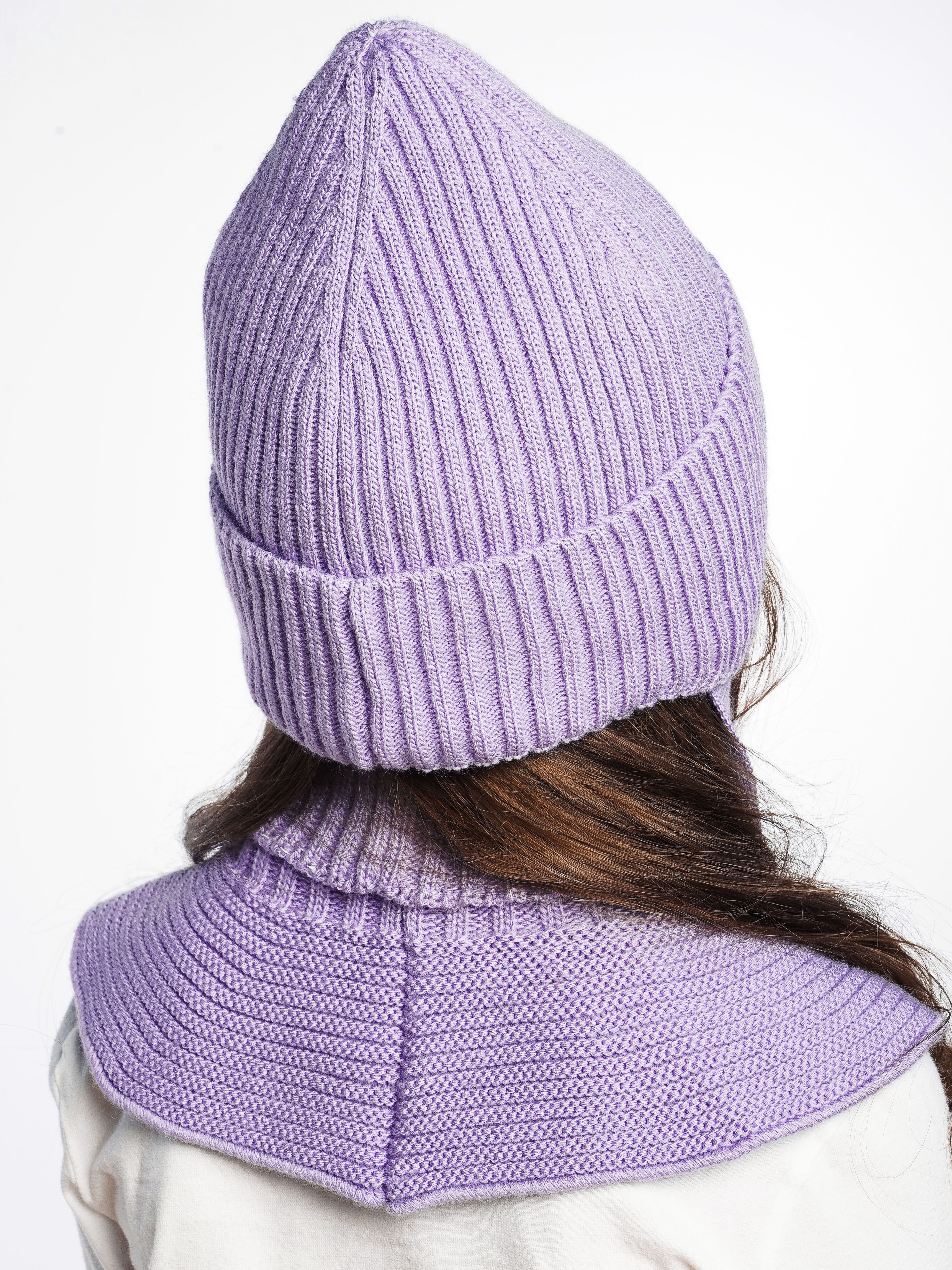 Шапка и снуд ПриКиндер U-W_231241 Цвет: Сиреневый - фото 15