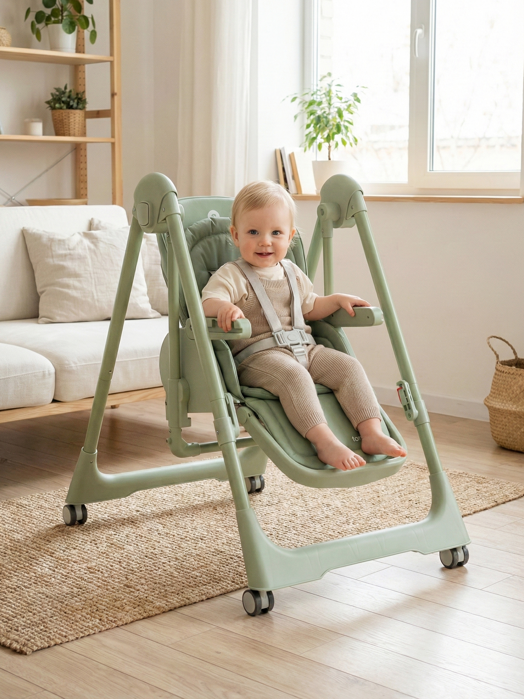 Стульчик для кормления Tomix Winky зеленый - фото 17