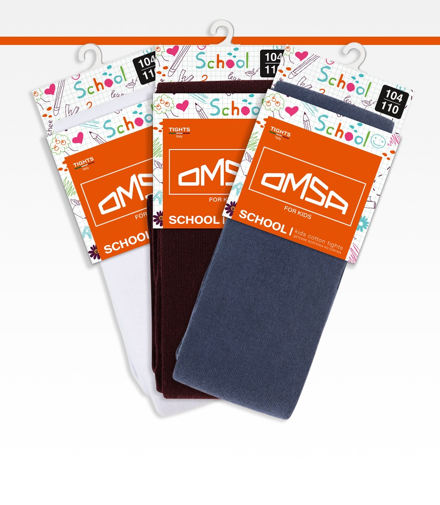Колготки 3 пары Omsa Collant 11С01-1 Bianco/Blu/Bordo.кмп.3 - фото 1