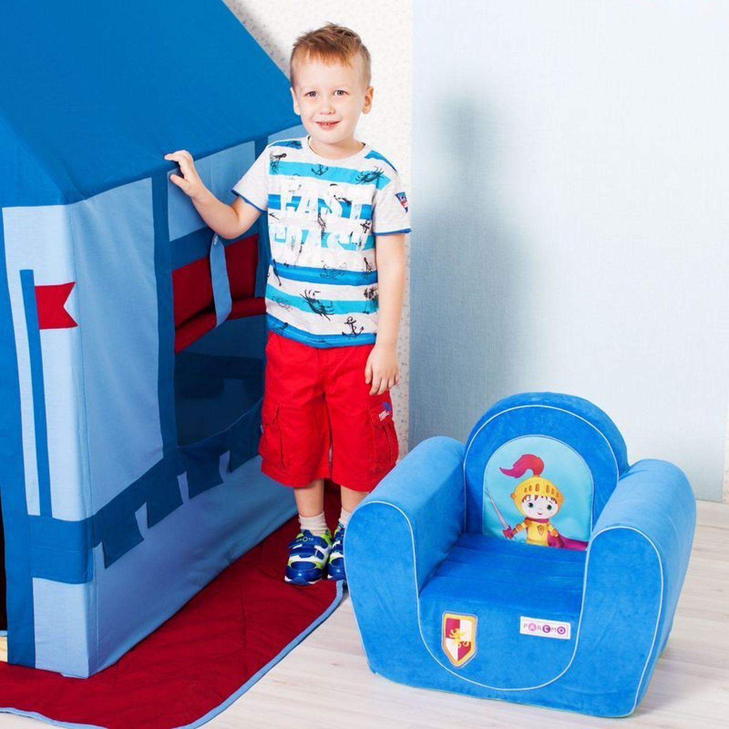 Кресло PAREMO голубой - фото 5