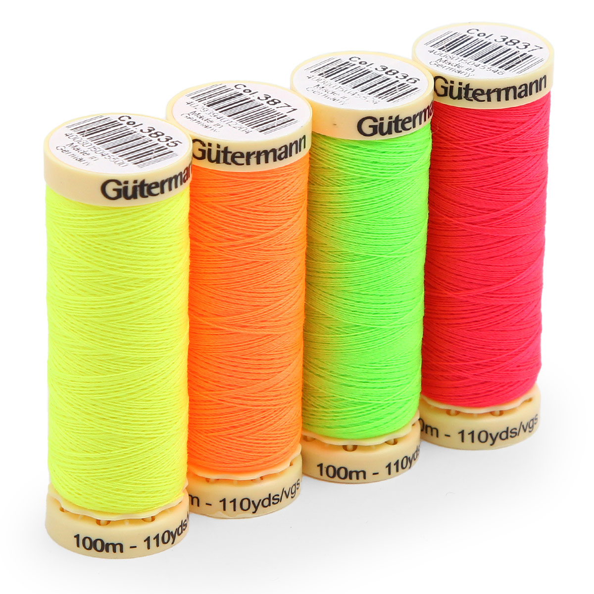 Нитки для шитья Sew-All NEON Guttermann 100м 4шт - фото 2