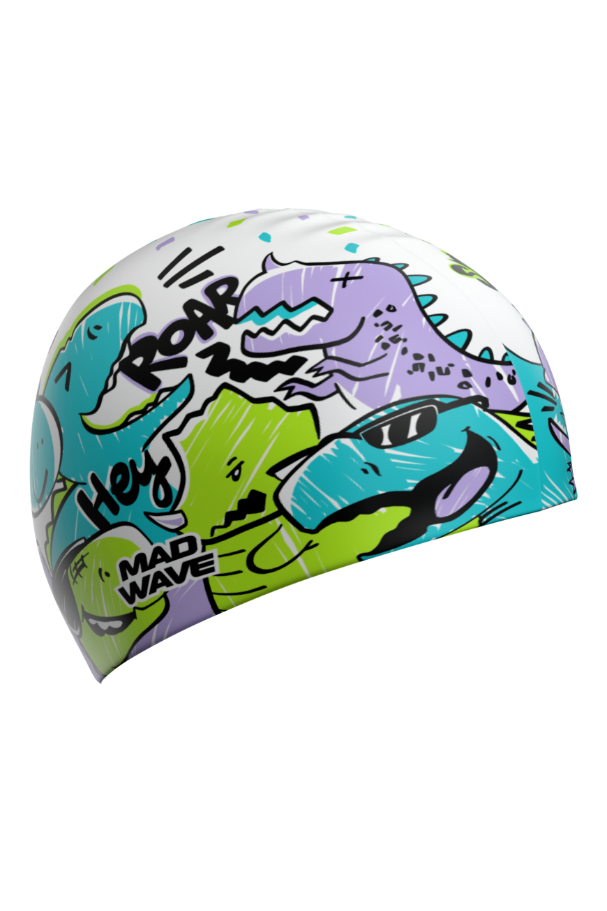 Шапочка для плавания Mad Wave Dinos fun - фото 1