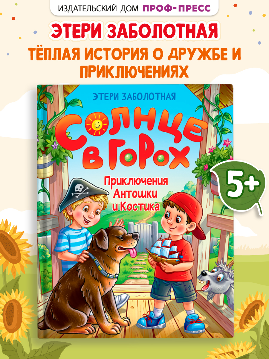 Книга Проф-Пресс Солнце в горох. Приключения Антошки и Костика. 96 стр - фото 1
