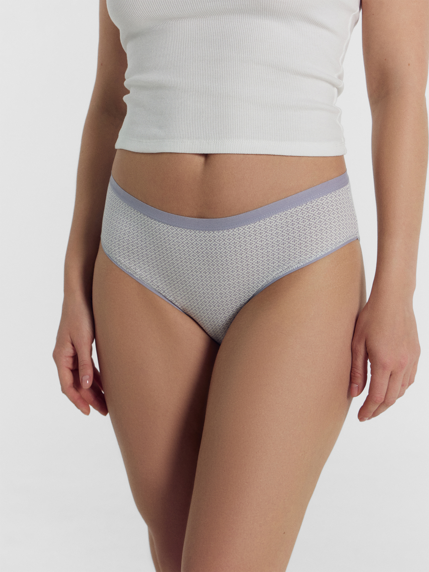 Трусы 3 шт Mark Formelle (Марк Формэль) 412427-3/серый орнамент на молочном - фото 2