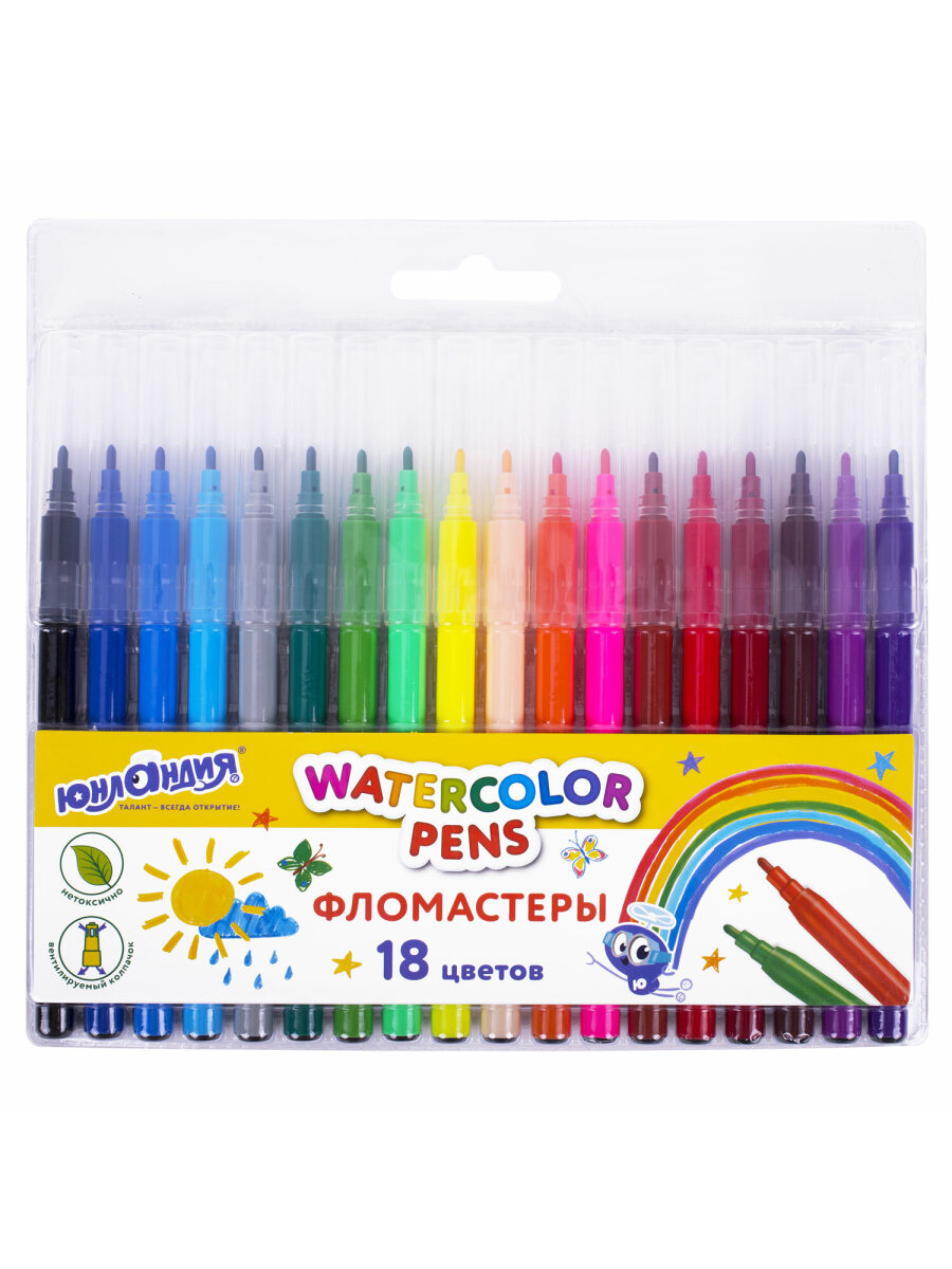 Фломастеры Юнландия 18 шт. - фото 9