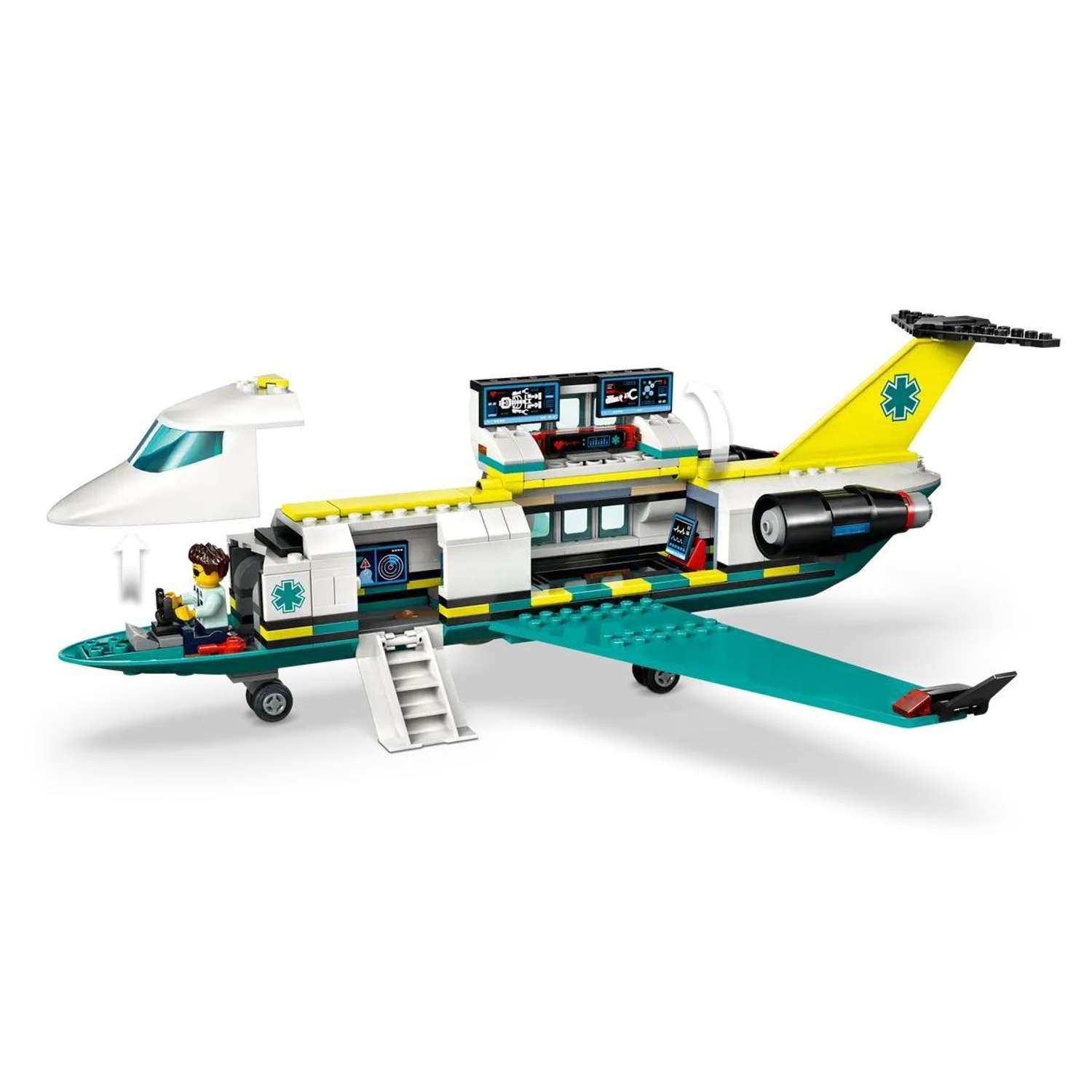 Конструктор LEGO City Самолет скорой помощи блочный - фото 5