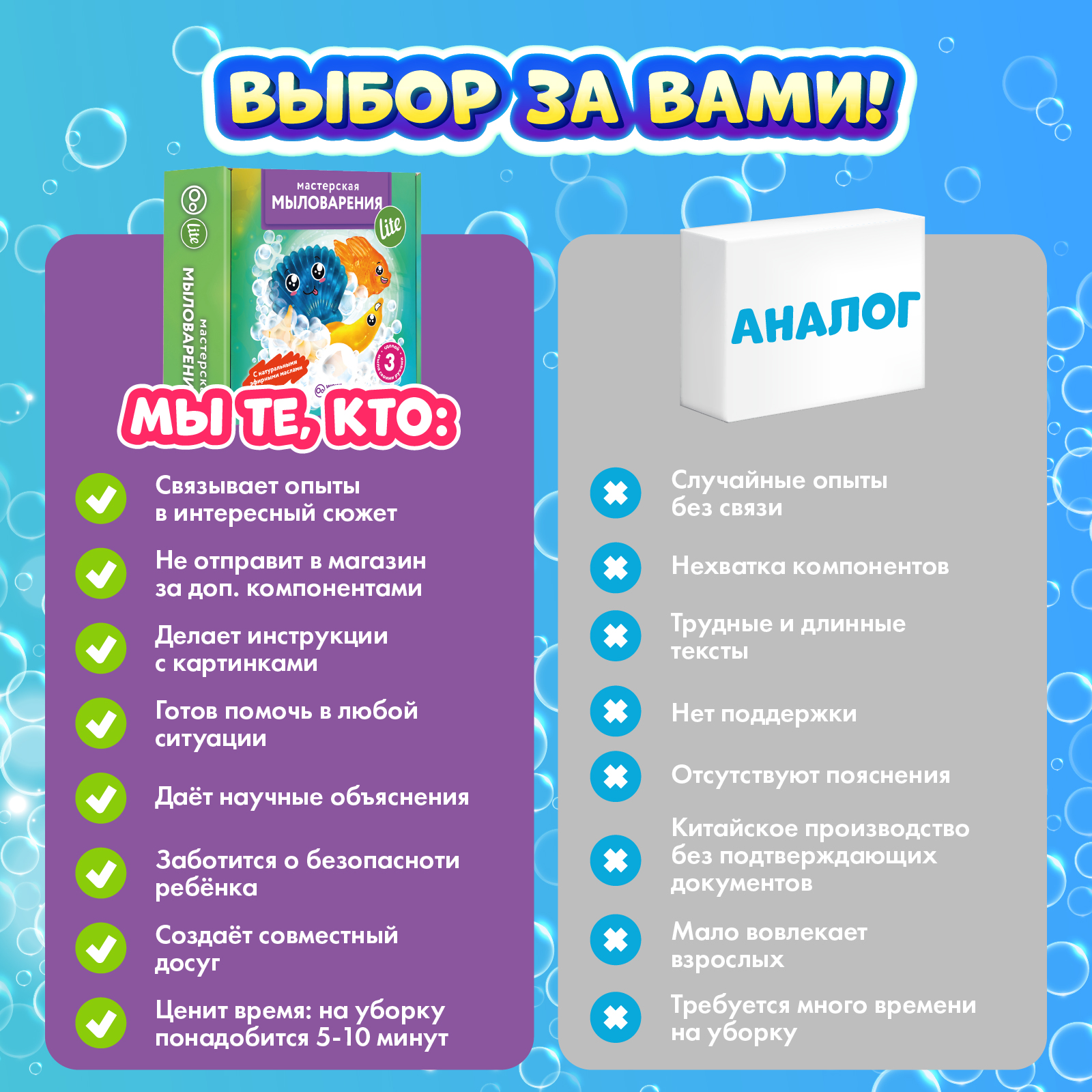 Набор WOW! HOW? Мастерская мыловарения Lite мыло - фото 9