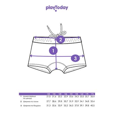Плавки-шорты PlayToday