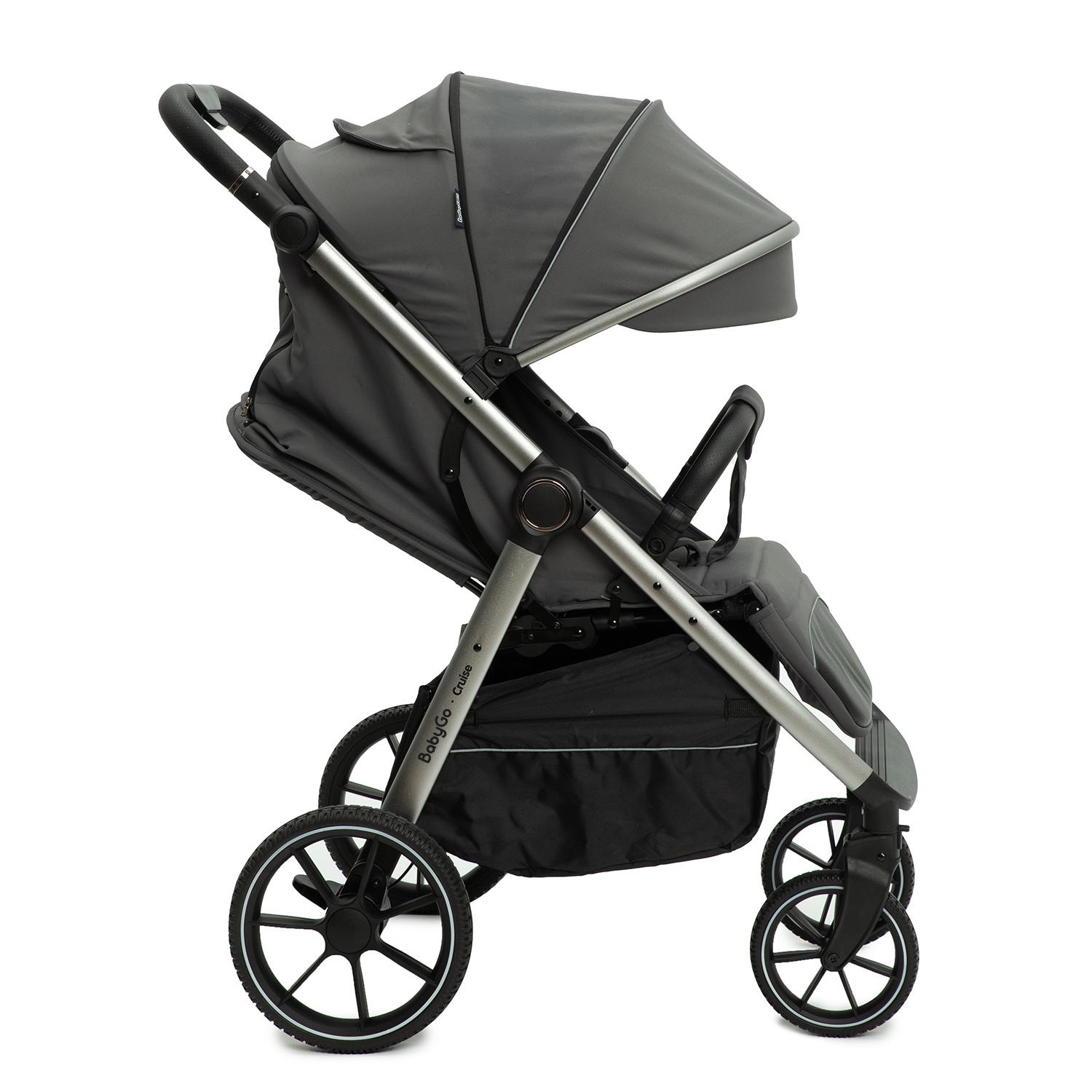 Коляска прогулочная BabyGo Cruise New серый - фото 14