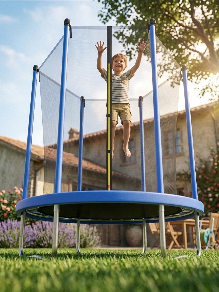 Уличный детский батут Plank SKY 6ft 183 см с внутренней сеткой - фото 7