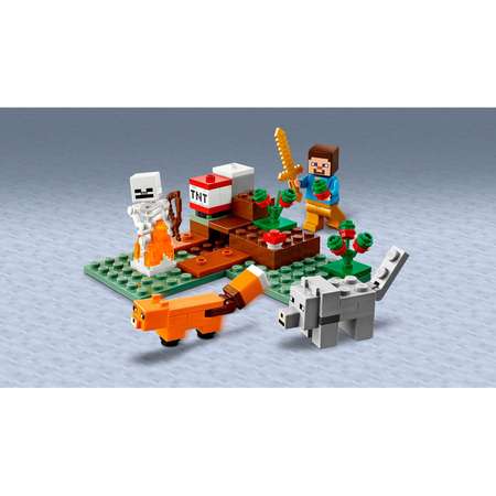Конструктор LEGO Minecraft Приключения в тайге блочный