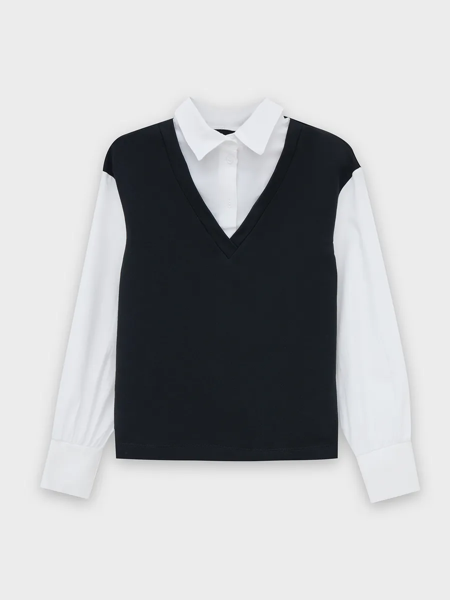 Джемпер Mark Formelle (Марк Формэль) 127910/черный - фото 13