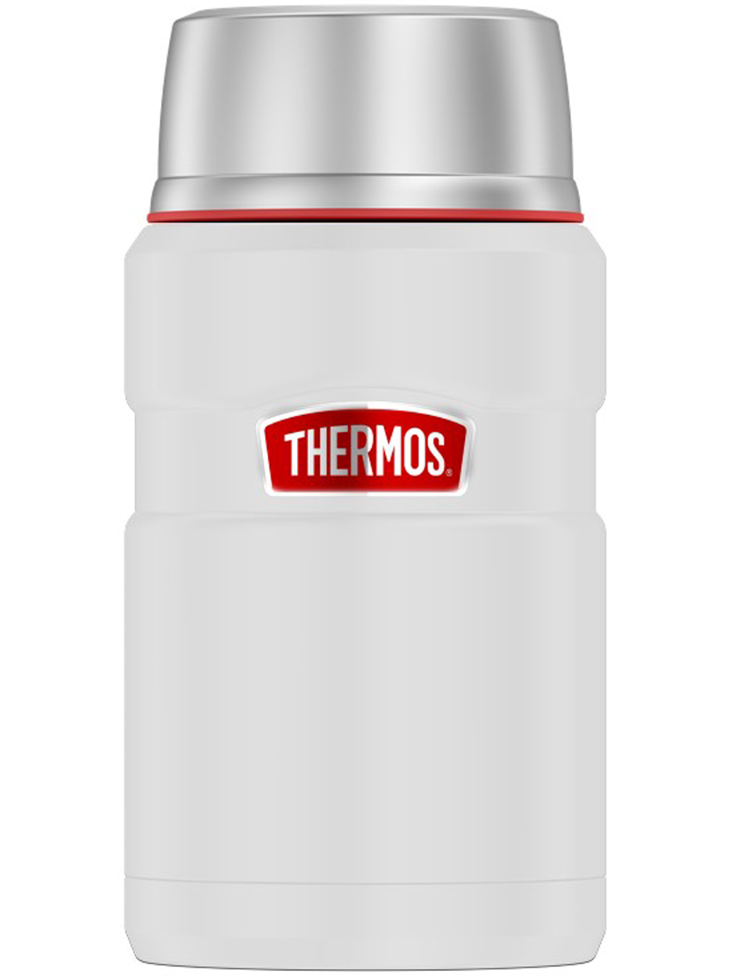 Термос для еды супа 710 мл с ложкой THERMOS KING-3020 белый – нержавеющая сталь герметичный тепло/холод 14/24 часов - фото 7