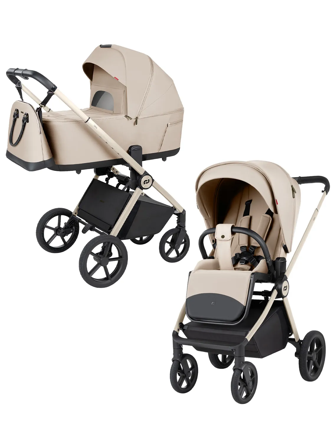 Коляска 2в1 Carrello Ultra F CRL-6556 бежевый - фото 1
