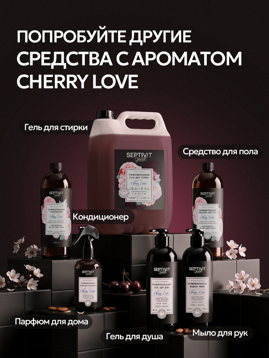 Мыло жидкое SEPTIVIT SPECIAL Cherry Love 5000 мл - фото 7