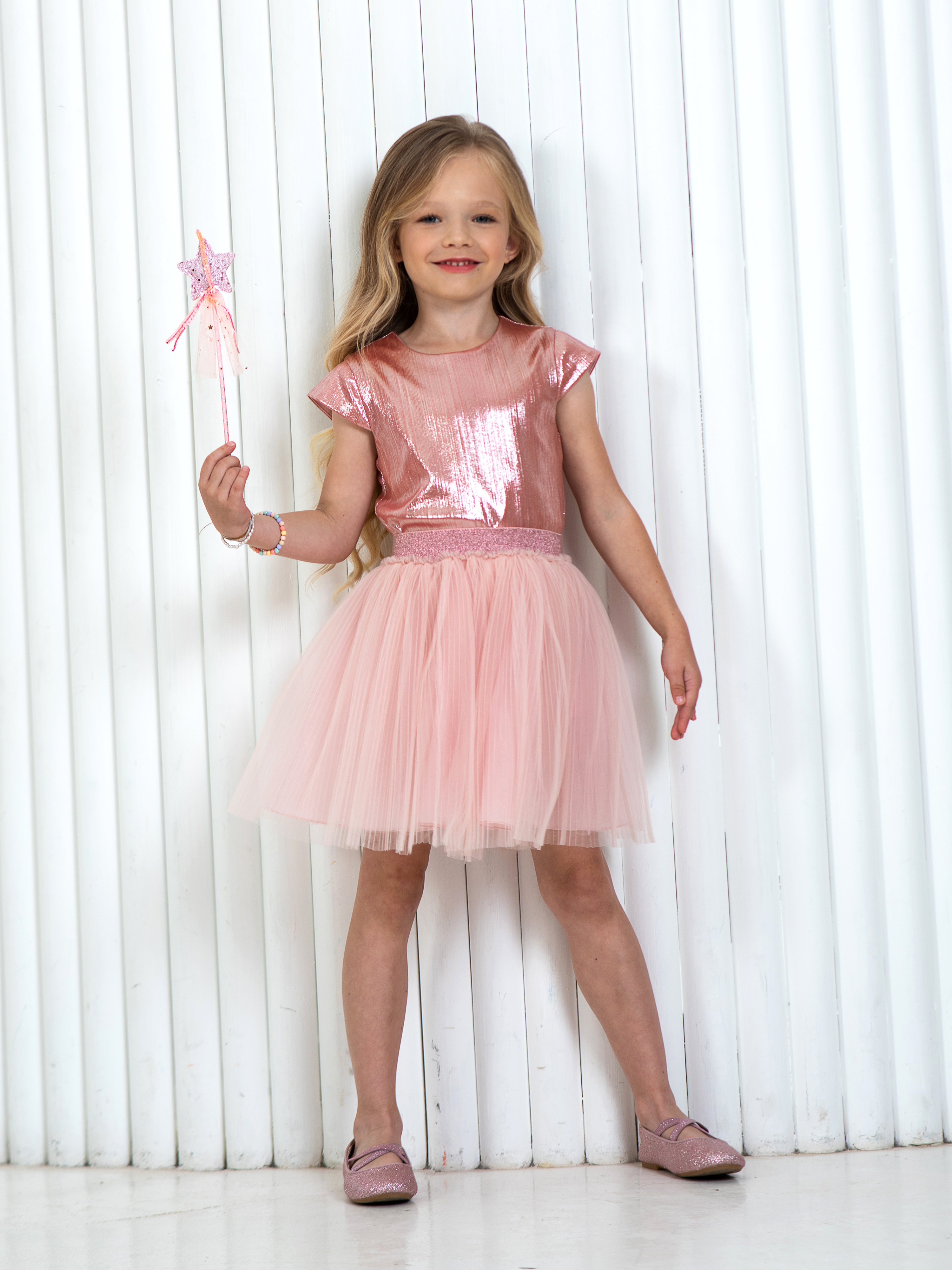 Юбка LisaWeta S-142 розовый - фото 3