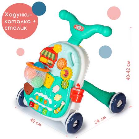 Игрушка-каталка Babyhit Multi_Play cyan