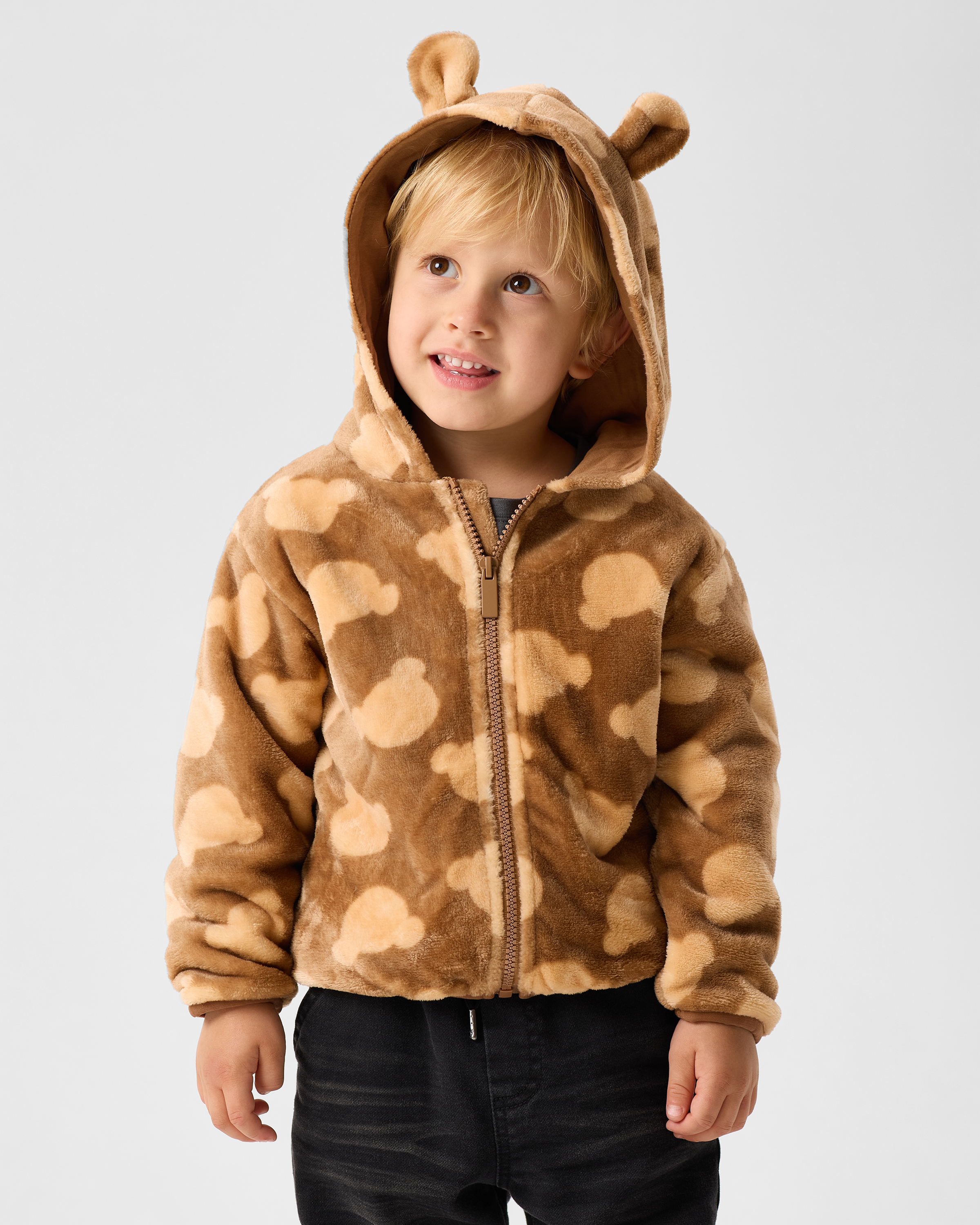 Меховая толстовка BabyGo W25-502BGib-88 - фото 1