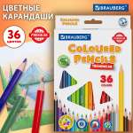 Карандаши цветные Brauberg 36 шт.