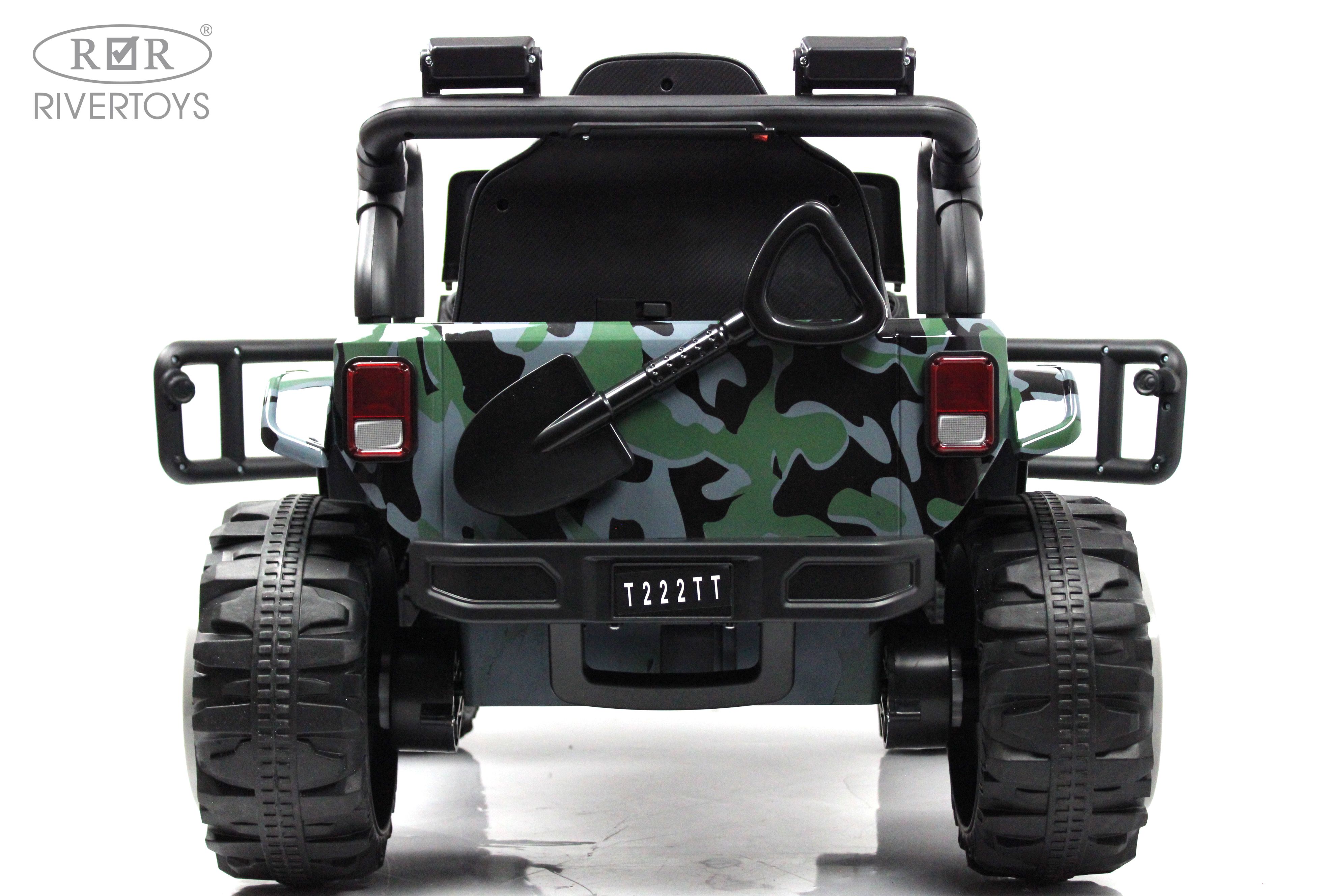 Электромобиль RIVERTOYS T222TT-4WD-CAMOUFLAGE С пультом ДУ - фото 5