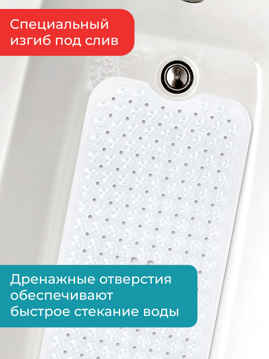 Коврик для ванной PRIMILA 40 x 100 см - фото 5