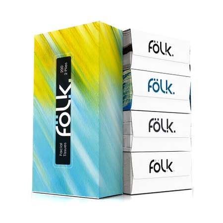 Бумажные салфетки Folk 5 упак. 100 шт.