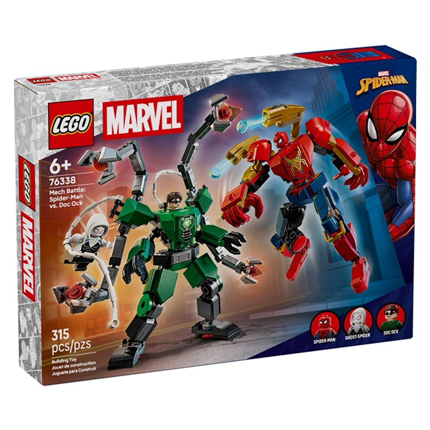 Конструктор LEGO Marvel Super Heroes Битва мехов 315 дет. - фото 2