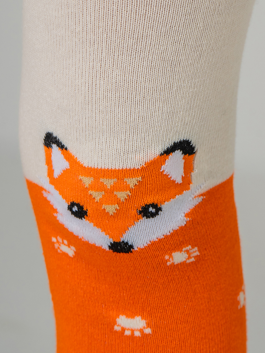 Колготки HappyFox HFGM5465кремовый.оранжевый - фото 4