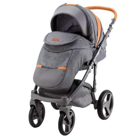 Коляска 2в1 BeBe-mobile серый