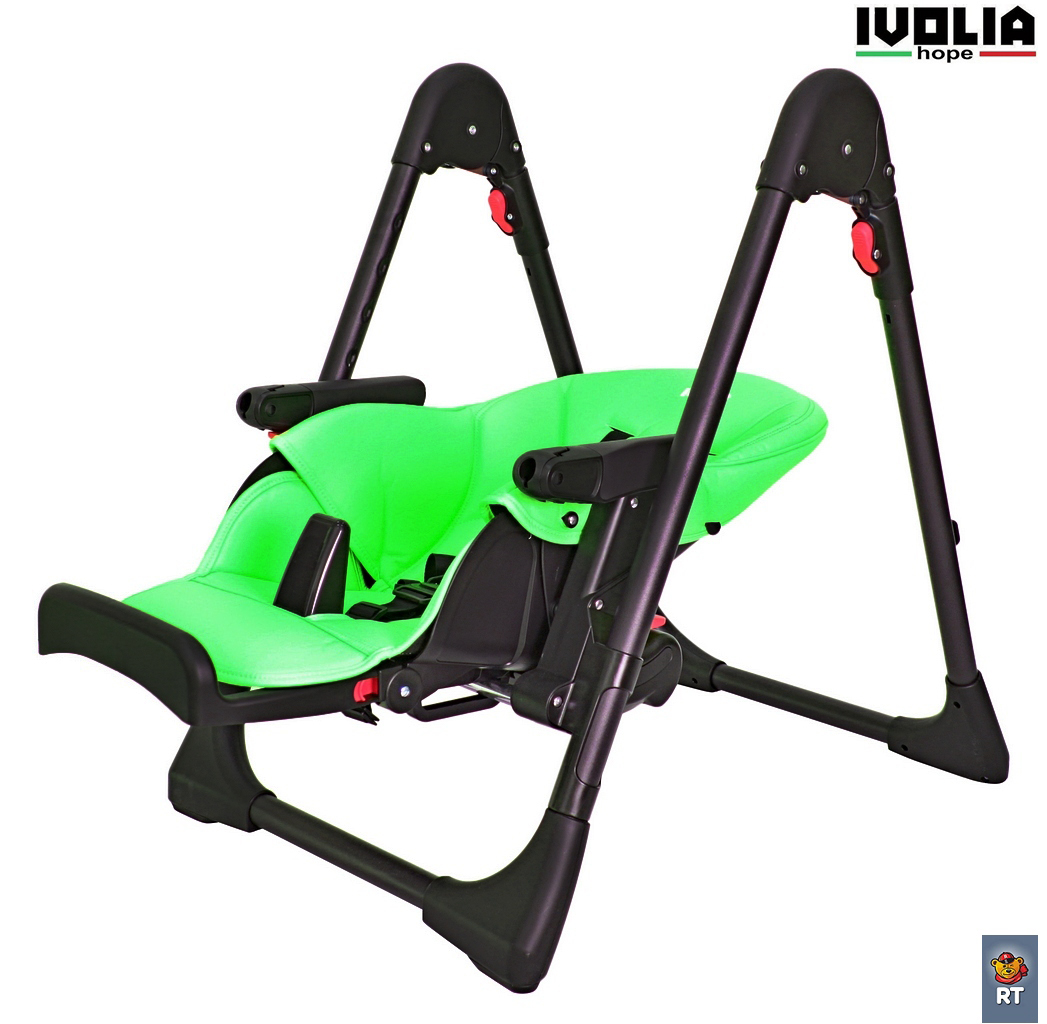 Стульчик для кормления Ivolia HOPE 01 2 колеса green трансформер - фото 6