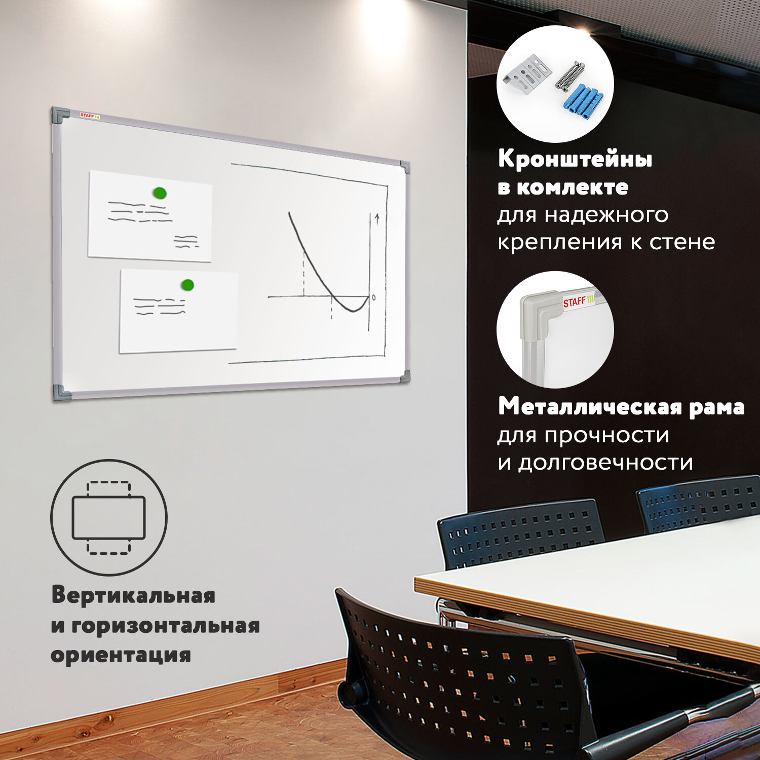 Магнитно-маркерная доска Staff - фото 3