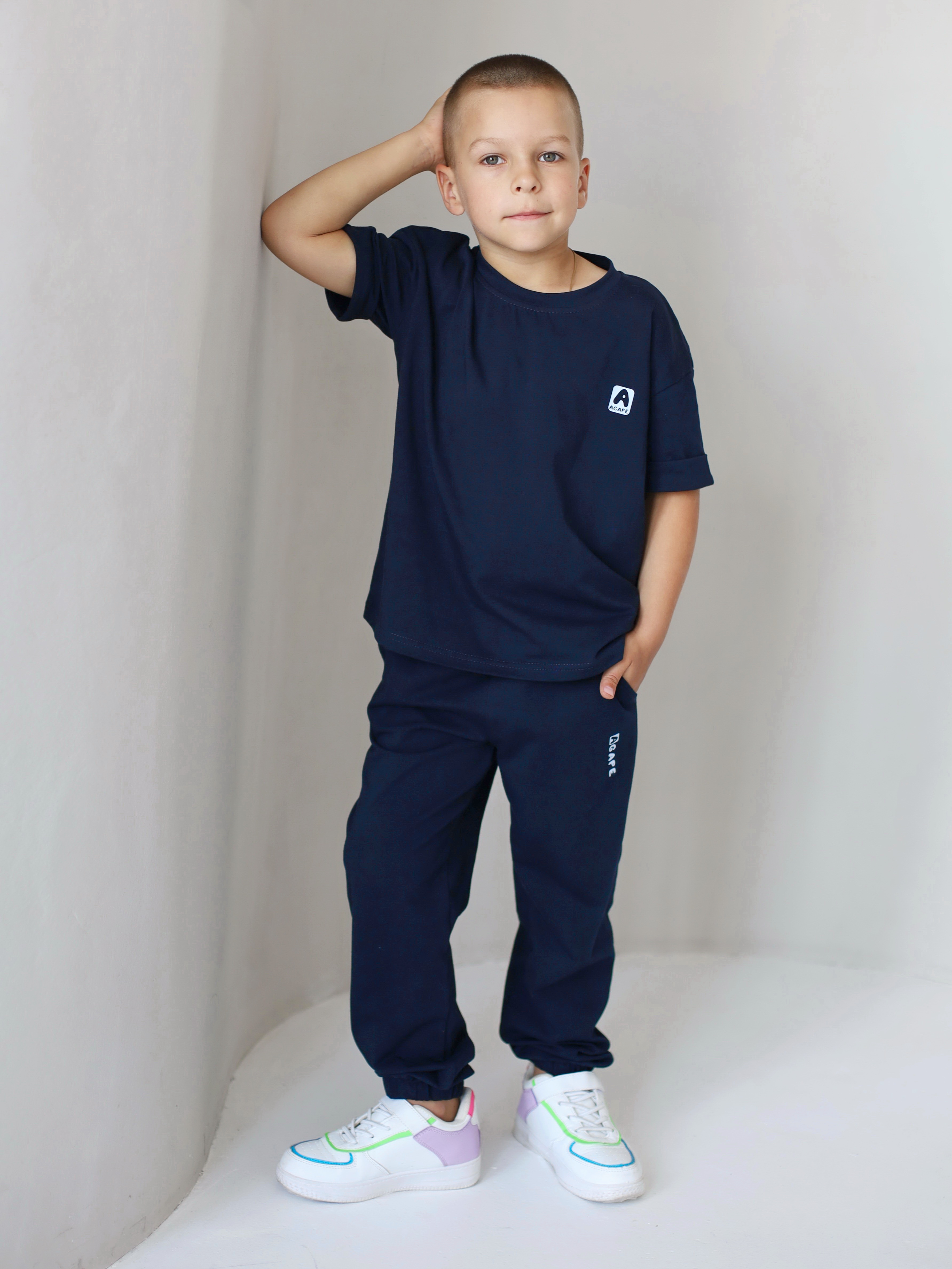 Костюм Агапэ 8017_темно-синий - фото 1