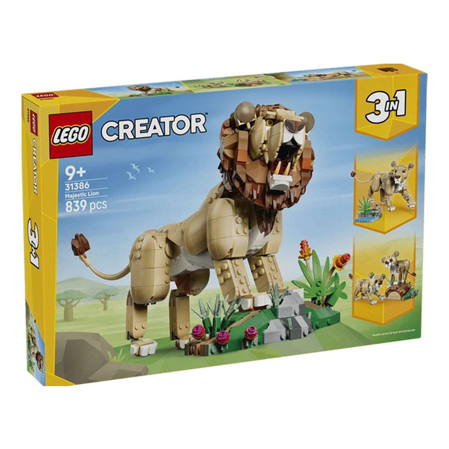 Конструктор LEGO Creator Дикие животные Лев 839 дет. - фото 2