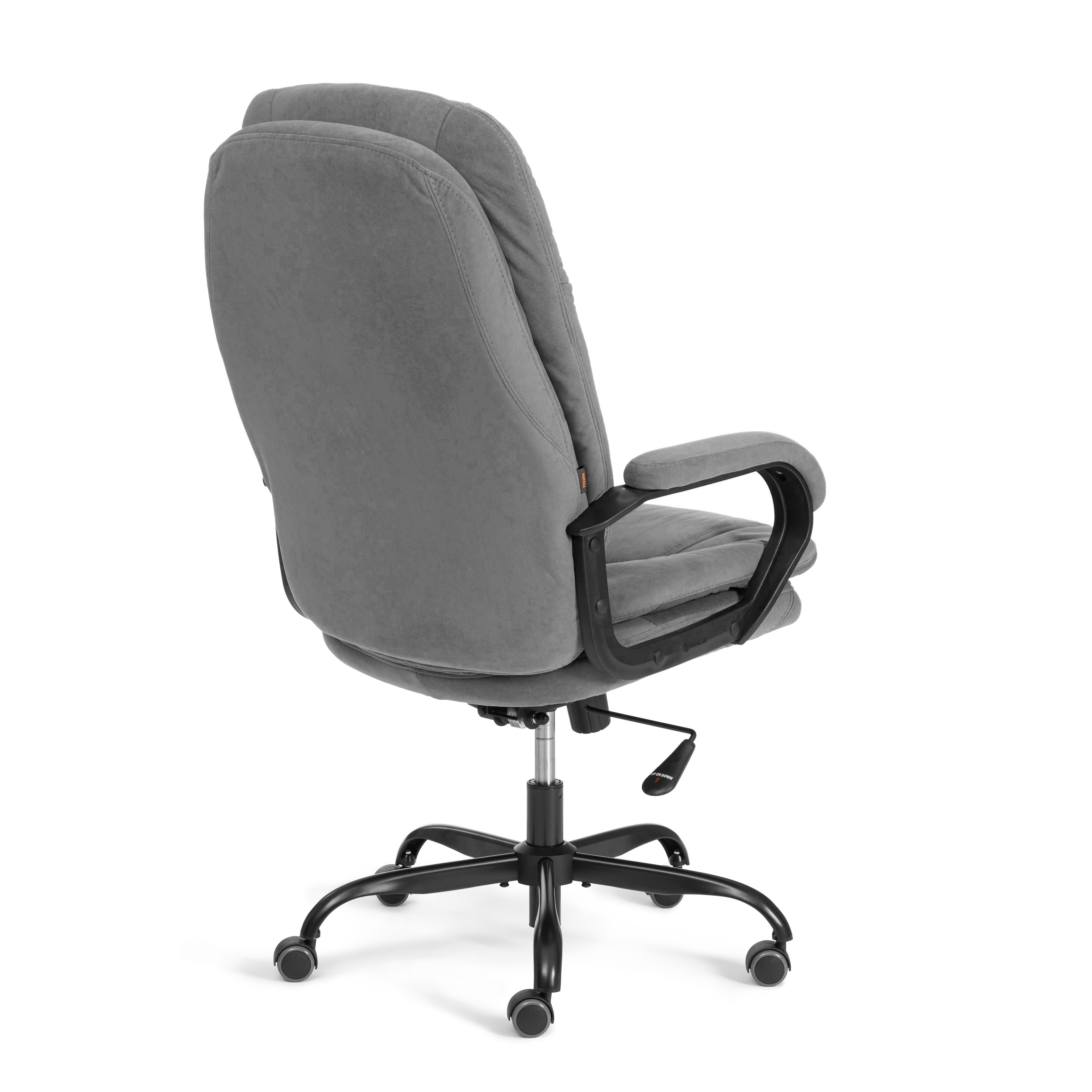 Компьютерное кресло TETCHAIR Комфорт Люкс велюр серый - фото 5