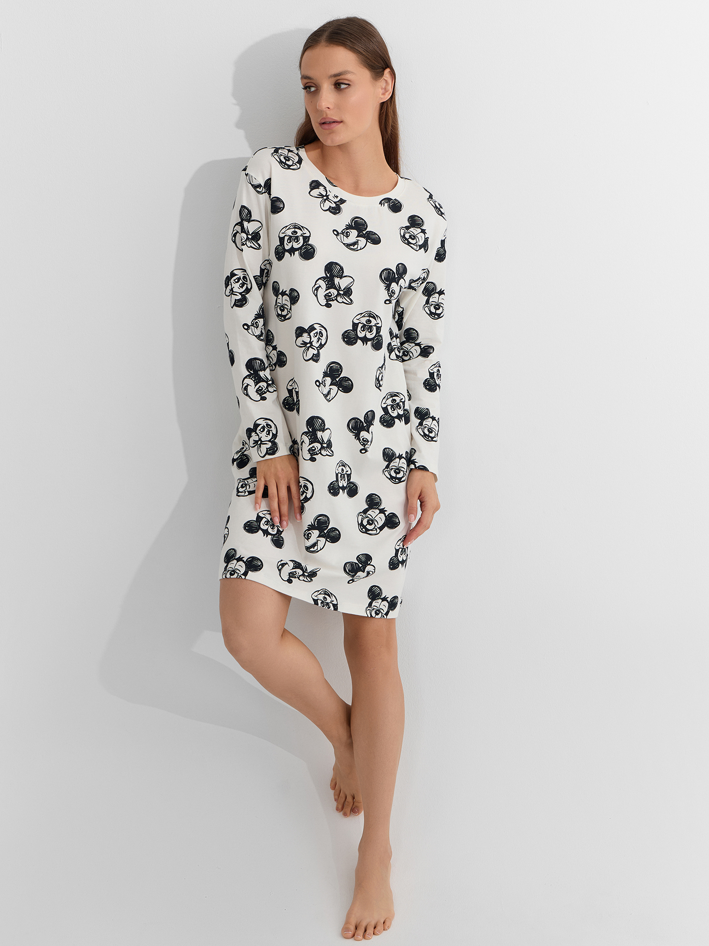 Сорочка ночная Mark Formelle (Марк Формэль) 572388/мордочки на св.молочном - фото 4